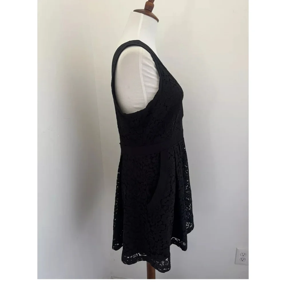 Free People Lovely in Lace Fit And Flare Dress Woman's Size XSmall V Neck